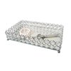 Elegant Designs Elipse Crystal and Chrome Mirrored Vanity Tray HG1010-CHR